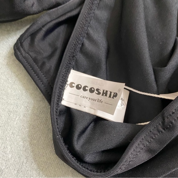 COCOSHIP Retro One Piece Backless Swimsuit High Waisted Tie back Size 6 Medium - Picture 5 of 12